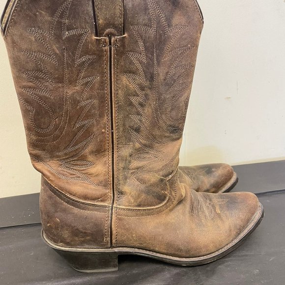 Durango Shoes - Durango Women's Brown RD4112 Leather Cowboy Western Boots Size US 7